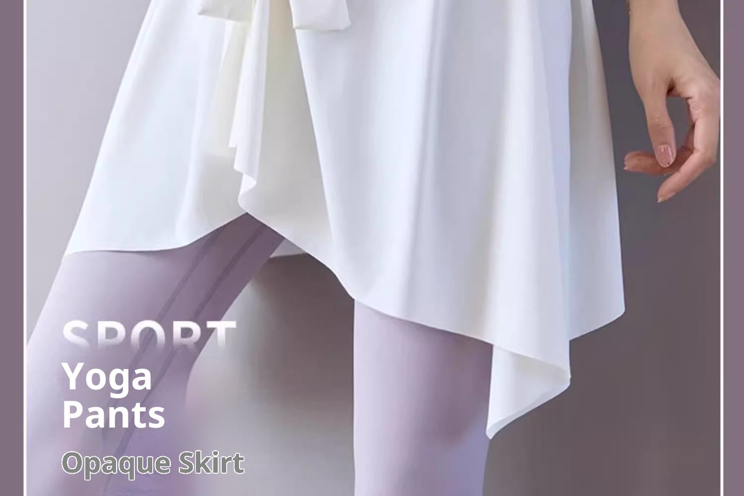 001 No More Embarrassment In Yoga Pants Covering Spring And Autumn One-Piece Detachable Short Skirt Sports Fitness_voghion.com