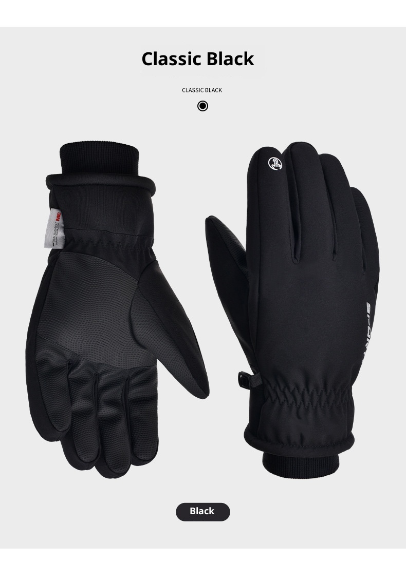 001 3M Baumwoll-Skihandschuhe für Outdoor-Aktivitäten im Herbst und Winter: Winddicht, wasserdicht, warm, mit Touchscreen-Funktion und Fleece-Futter, geeignet für Fahrräder und E-Bikes._voghion.com