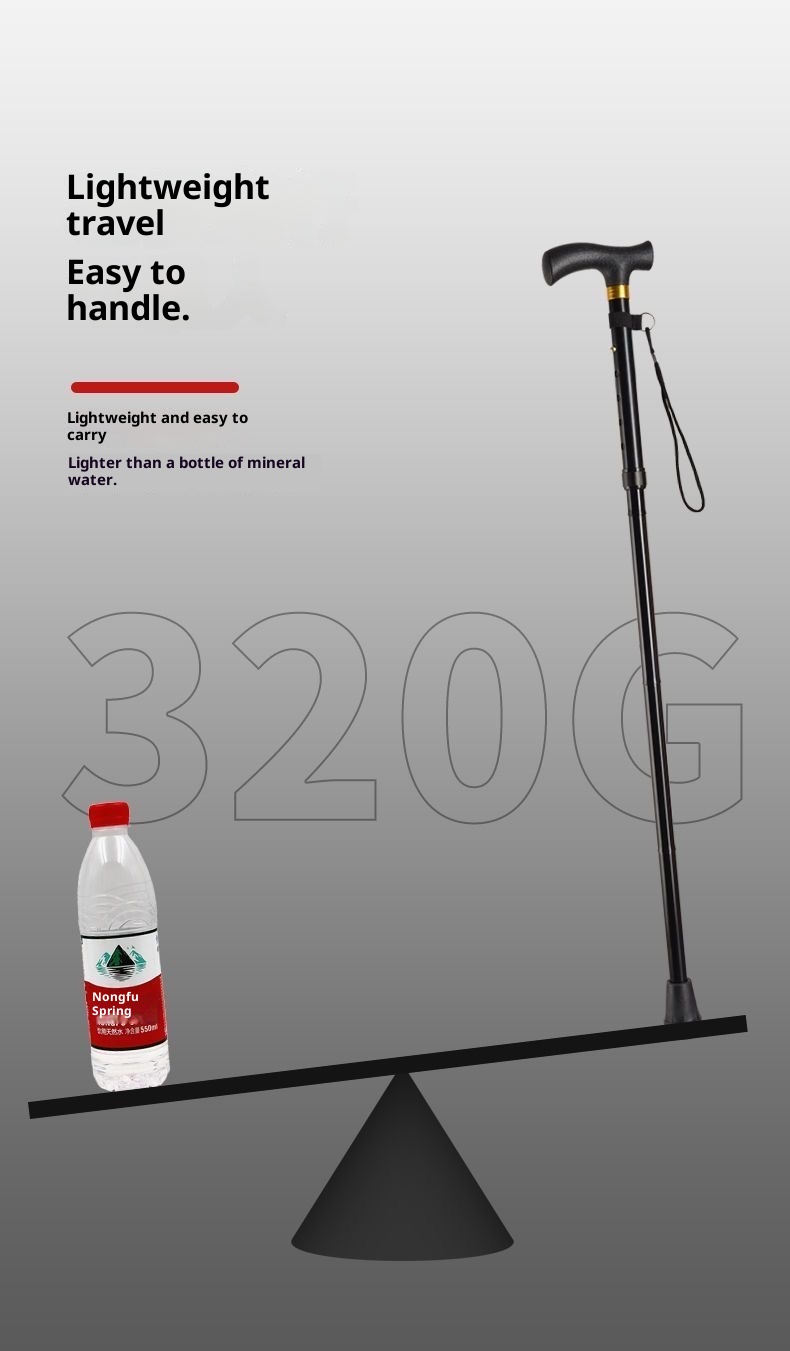 001 Bastone da passeggio pieghevole in lega di alluminio, telescopico, portatile, antiscivolo, per anziani, escursionismo, trekking, attrezzatura_voghion.com