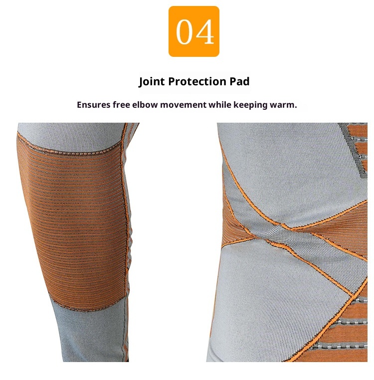 001 Malla térmica de compresión deportiva funcional profesional sin costuras para hombre y mujer, ideal para esquí al aire libre._voghion.com