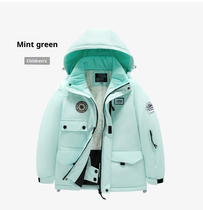 001 Completo da bambina per bambine, Pantaloni da sci per ragazzi, impermeabili e antivento, caldi e foderati in pile_voghion.com