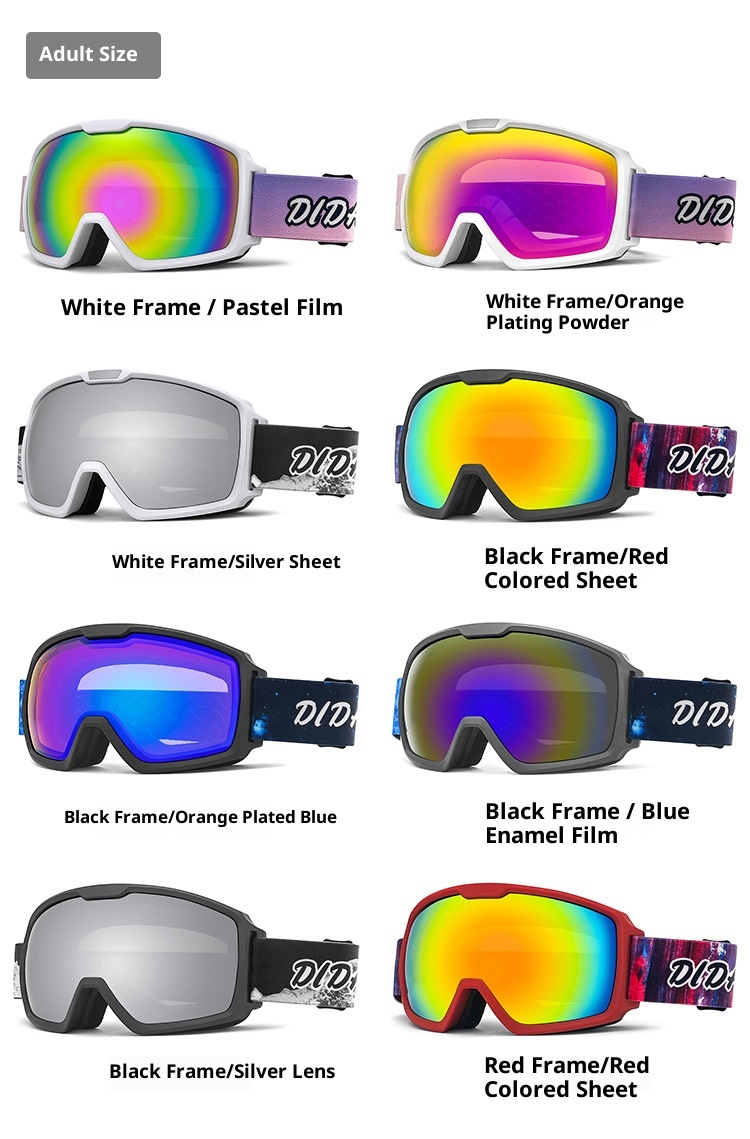 001 Occhiali da neve per bambini, ragazzi e ragazze, traspiranti, antiappannamento, cilindrici, da uomo_voghion.com