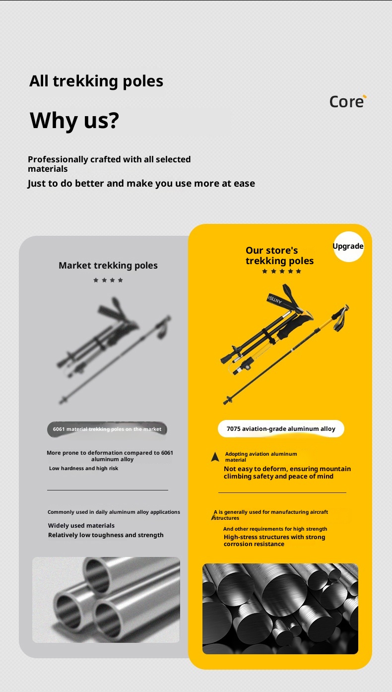 001 Bastoncini da trekking professionali da arrampicata pieghevoli per esterni in fibra di carbonio ultraleggeri telescopici per escursionismo antiscivolo_voghion.com