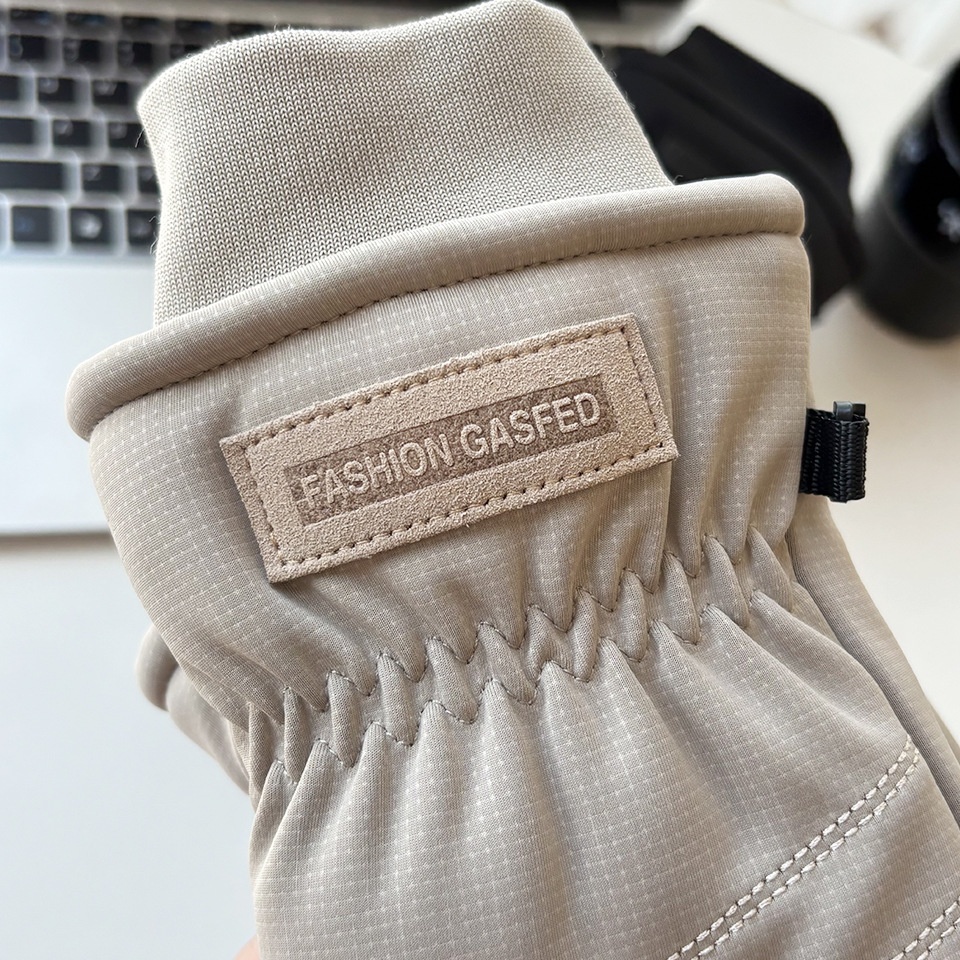 Gants de cyclisme pour couple, grande taille, hiver, imperméables au froid, double couche polaire épaisse, coupe-vent, compatibles avec les écrans tactiles, doigts entiers, pour activités de plein air._voghion.com