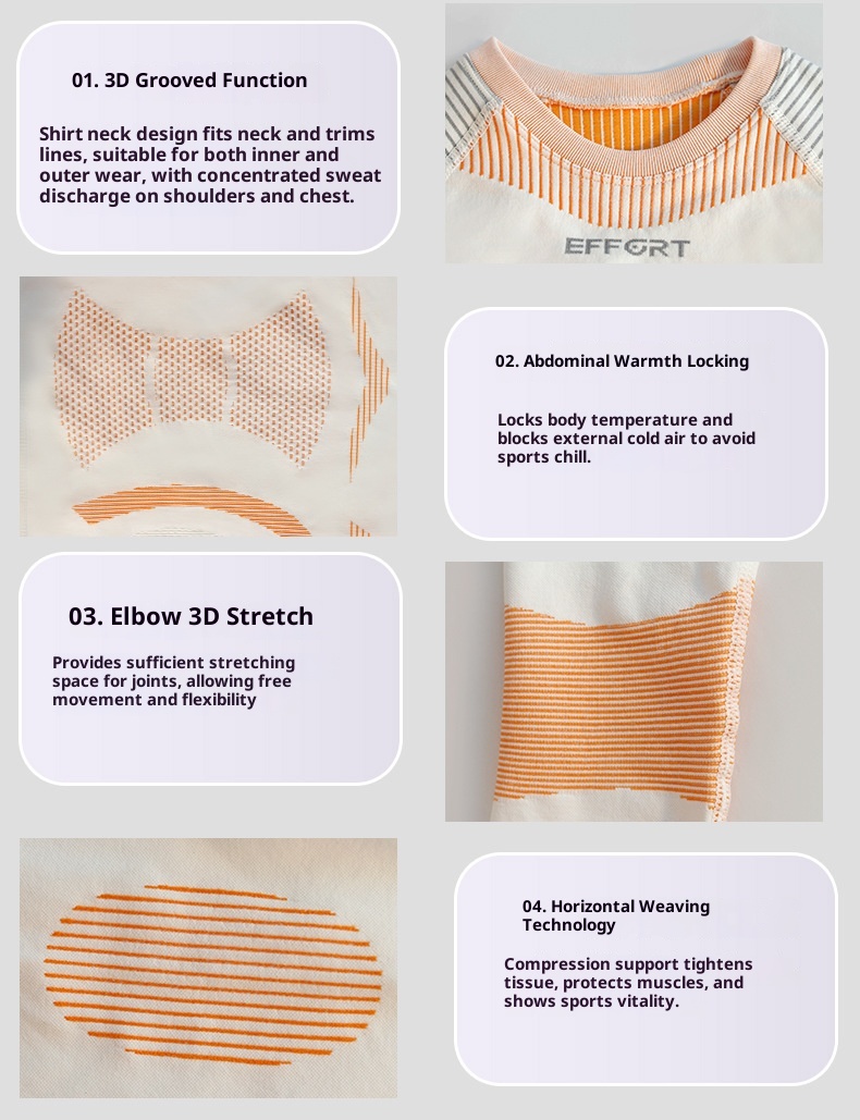 Camiseta de compresión de secado rápido 001 para esquí, unisex, transpirable, cálida y funcional. Ideal para deportes al aire libre._voghion.com