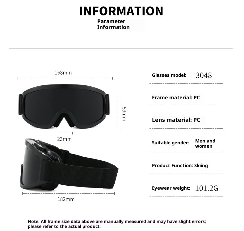 ActiveGo Winter Ski Bergsportbrillen Buitensporten Motorrijden Winddicht Zand Zonnebril Anti-ultraviolet Skiën_voghion.com