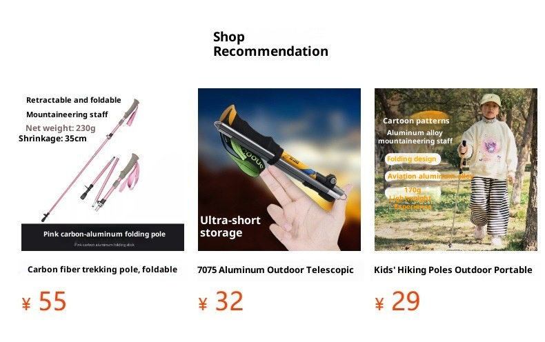 Bâtons de randonnée professionnels pliables et télescopiques 001 3K, ultra-légers, en fibre de carbone, pour le trail et la course à pied. Verrouillage externe._voghion.com