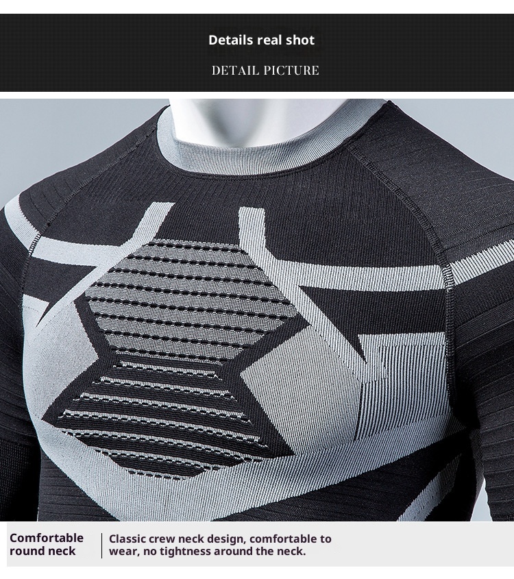 001 Professional Sports Compression Long Sleeve Quick-Dry Tight-Fitting Shirt Unisex Base Layer Equipment Thermal Outdoor_voghion.com