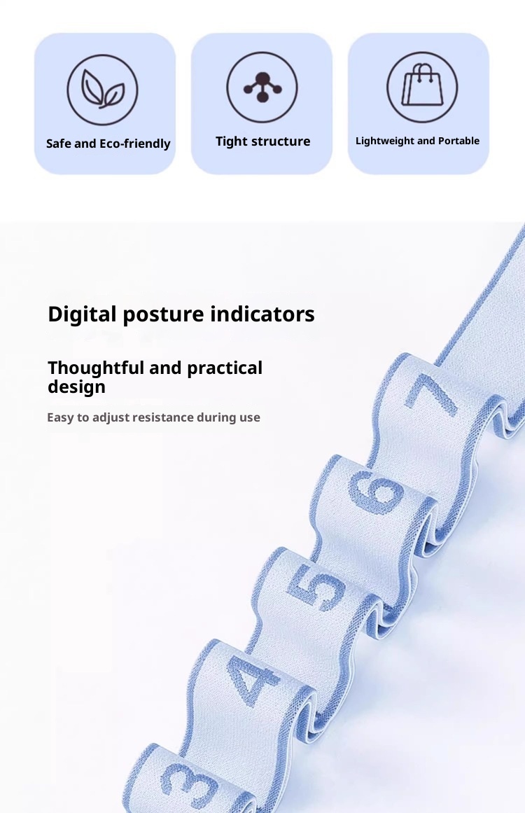 001 Fitness Segmented Correction Digital Dance Uomo e Donna Spalla Apertura Fascia di Resistenza Yoga Stretch Elastico_voghion.com