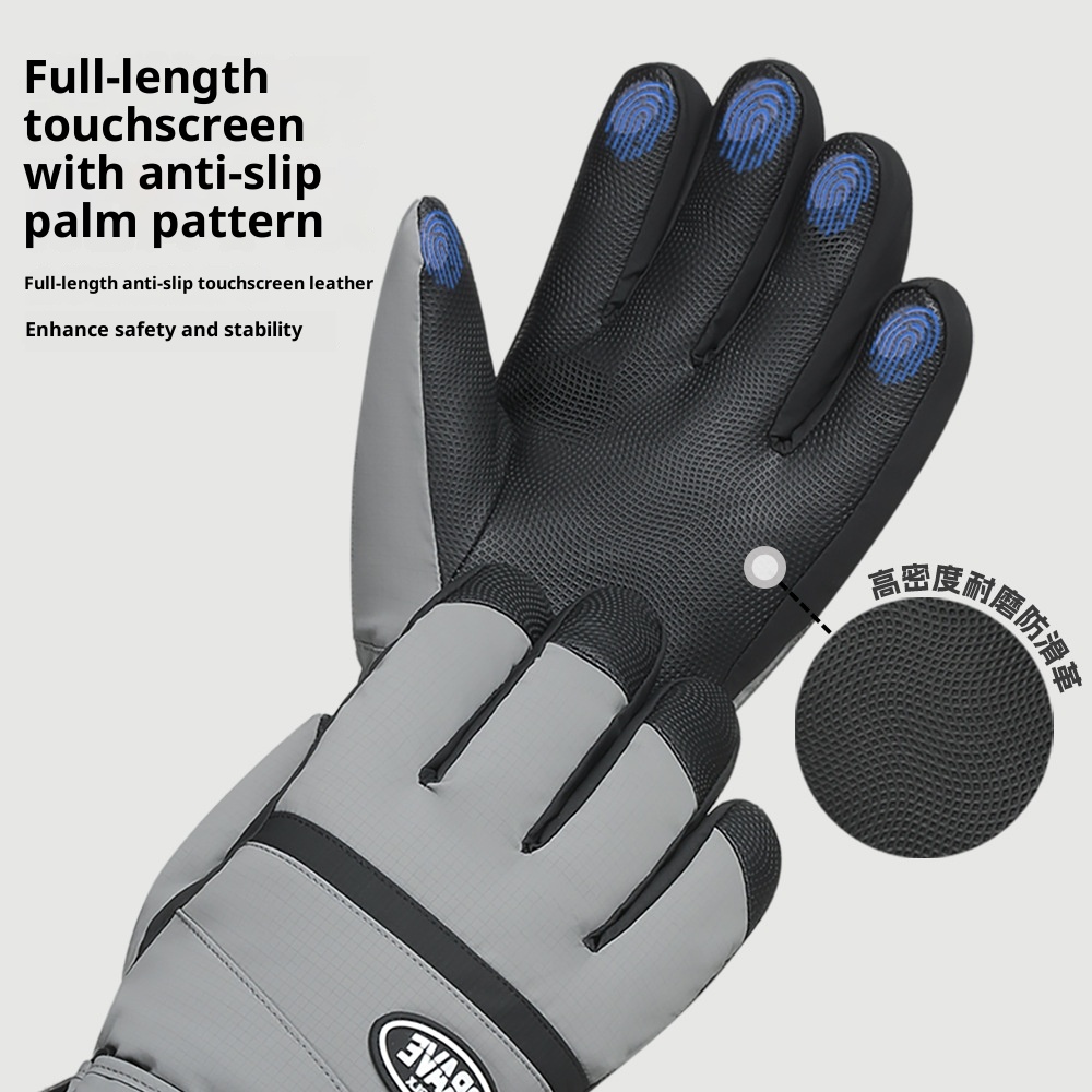 001 Nuovi guanti da sci da uomo, invernali, impermeabili, caldi, foderati in pile, spessi, antifreddo, carini, in cotone per studenti, per donne_voghion.com