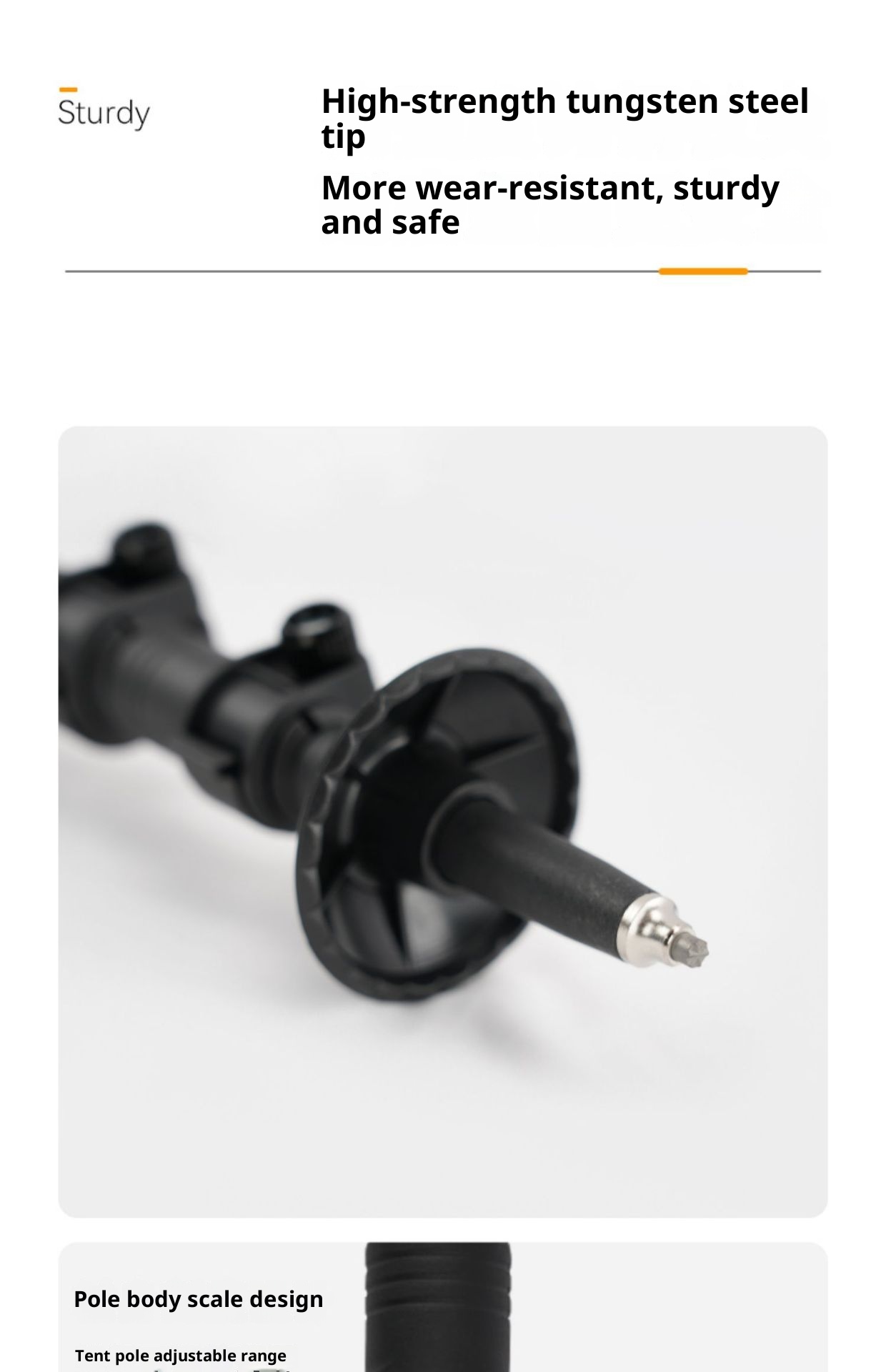 001 Sanfeng Ultra-light Fiber Trekking Poles Outdoor Telescopic Carbon Aluminum Alloy Walking Sticks Hiking Climbing_voghion.com