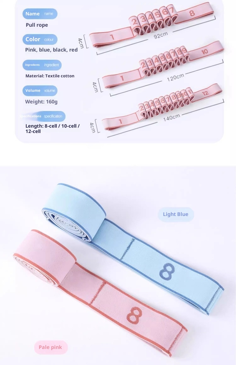 001 Fitness Segmented Correction Digital Dance Uomo e Donna Spalla Apertura Fascia di Resistenza Yoga Stretch Elastico_voghion.com