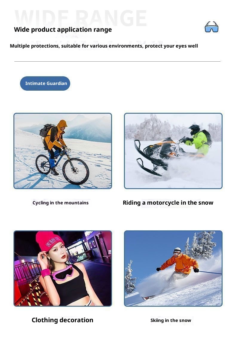 001 Outdoor-Sportbrille für Erwachsene, doppellagig, beschlagfrei, für Damen und Herren, Skibrille für Kurzsichtigkeit, Komplettset_voghion.com