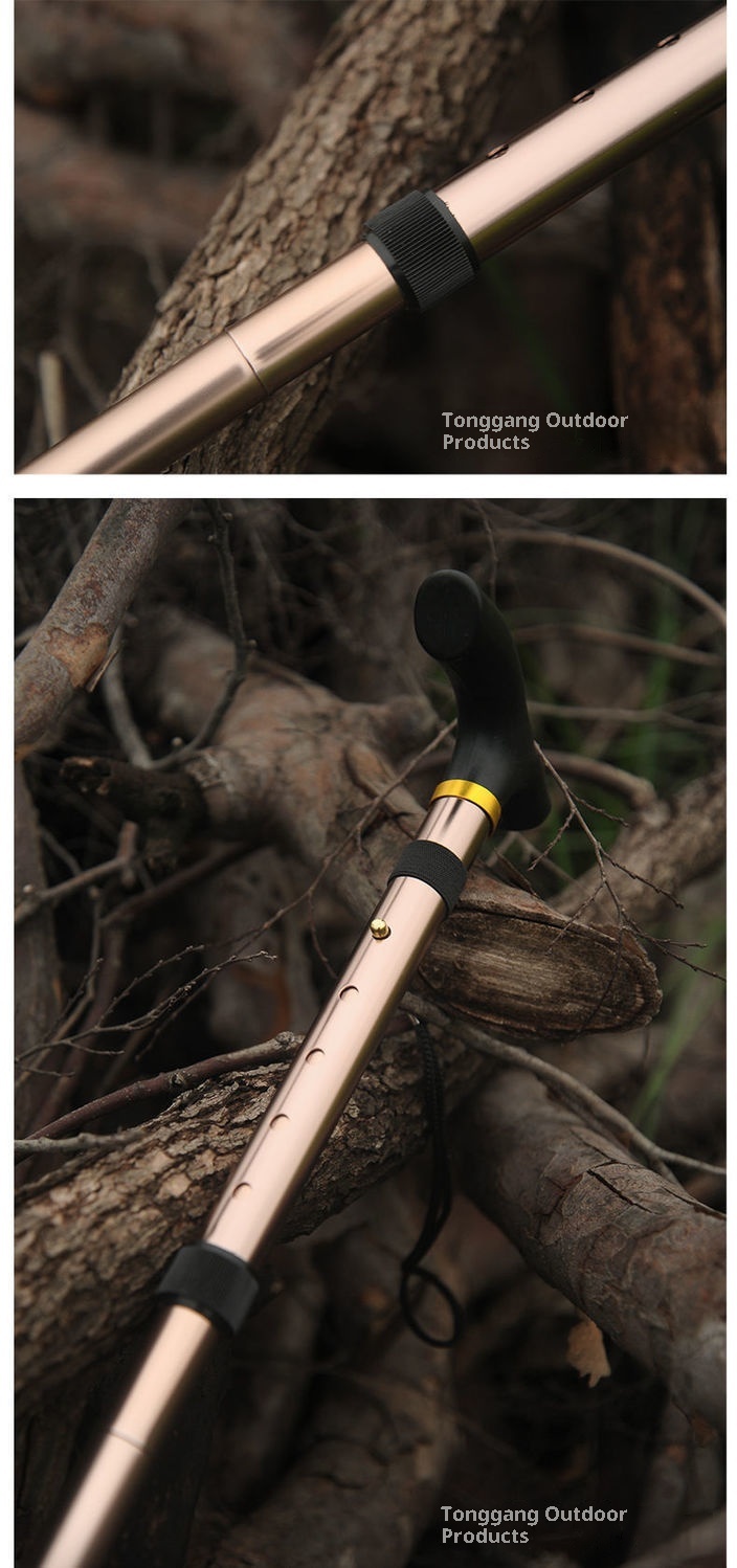 001 Bastoncini da trekking in fibra di carbonio, in lega di alluminio, pieghevoli, telescopici, leggeri, a quattro sezioni, per escursioni all'aperto, portatili, per anziani_voghion.com