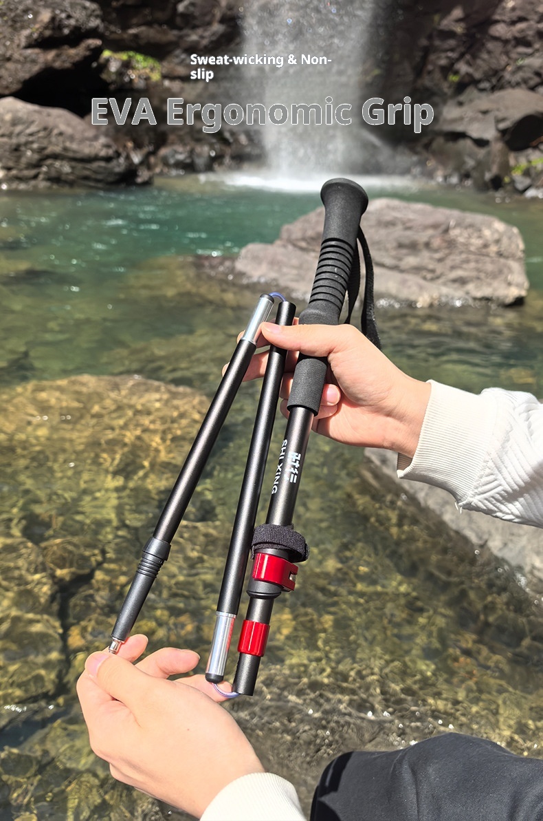 001 Bastone da passeggio professionale pieghevole in lega di alluminio 7075 per esterni, attrezzatura da escursionismo, ultraleggero, portatile, per uomo_voghion.com