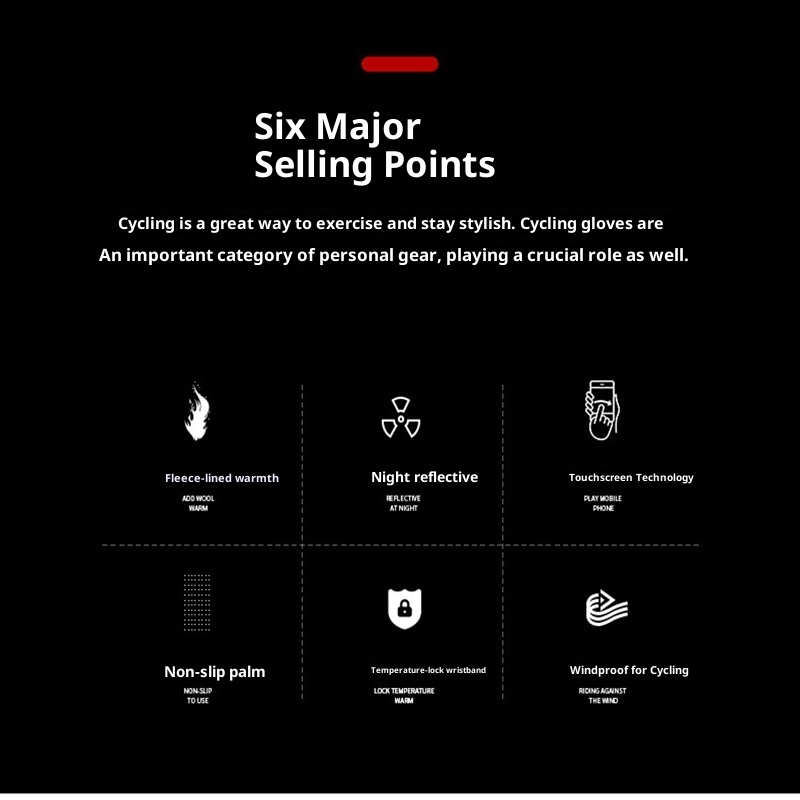 001 Winterwarme Handschuhe für Outdoor-Sportarten wie Skifahren, Laufen und Radfahren, mit Fleece gefüttert, dick, Touchscreen-geeignet, winddicht und wasserdicht_voghion.com