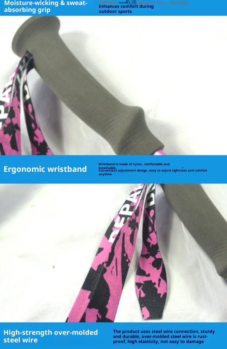 001 Mini bastone da passeggio in fibra di carbonio per bambini, leggero, pieghevole, da escursionismo, per esterni, portatile, attrezzatura da arrampicata_voghion.com