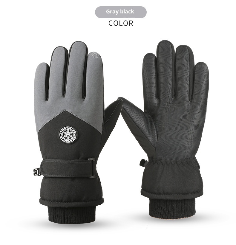 001 Ski voor mannen en vrouwen Winter Touchscreen Warm Fleece gevoerd Verdikt Fietsen Waterdicht Buitenrijden Antislip Katoen_voghion.com