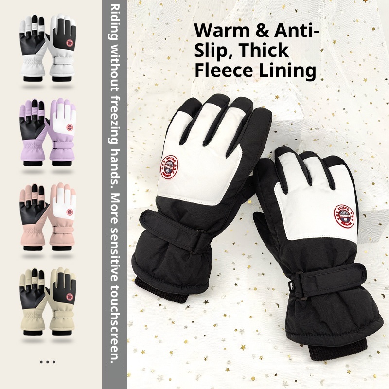 001 Heren Ski Winter Warm Touchscreen Fietsen Sport Winddicht Outdoor Dames Rijhandschoenen_voghion.com