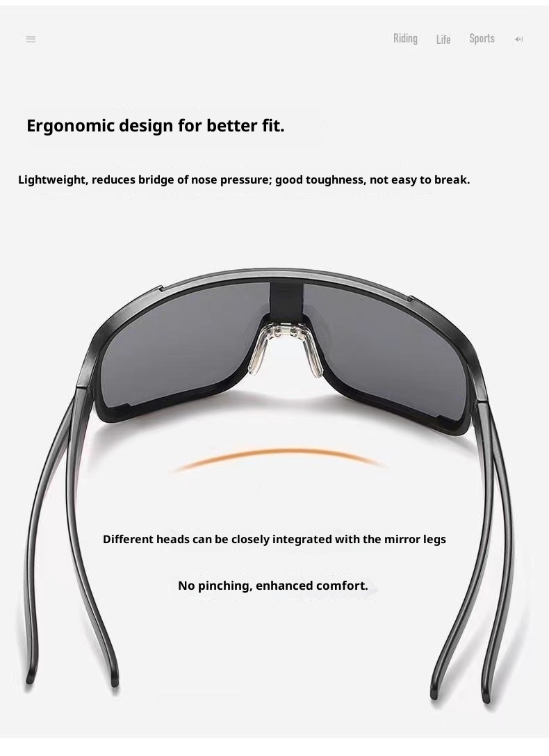 Gafas de ciclismo extragrandes para exteriores, ideales para montañismo, esquí y otras actividades al aire libre. Resistentes al viento, con protección UV y gafas de sol deportivas._voghion.com