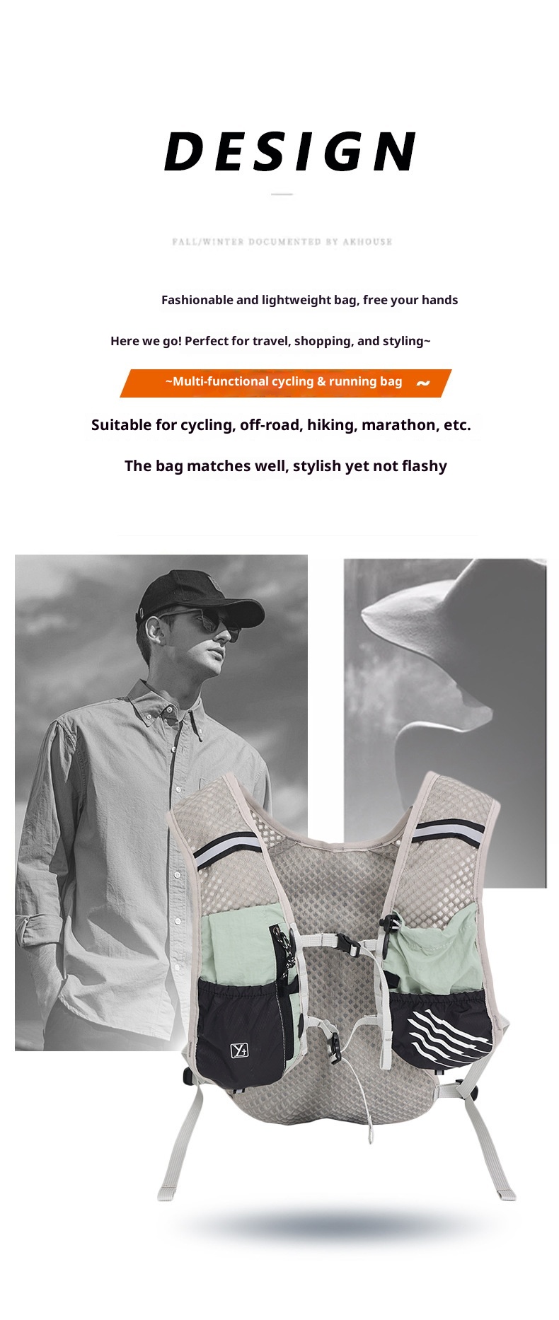 001 Cross-border Outdoor Sport Fietstas Hiken Waterdichte Trail Marathon Vest Rugzak_voghion.com