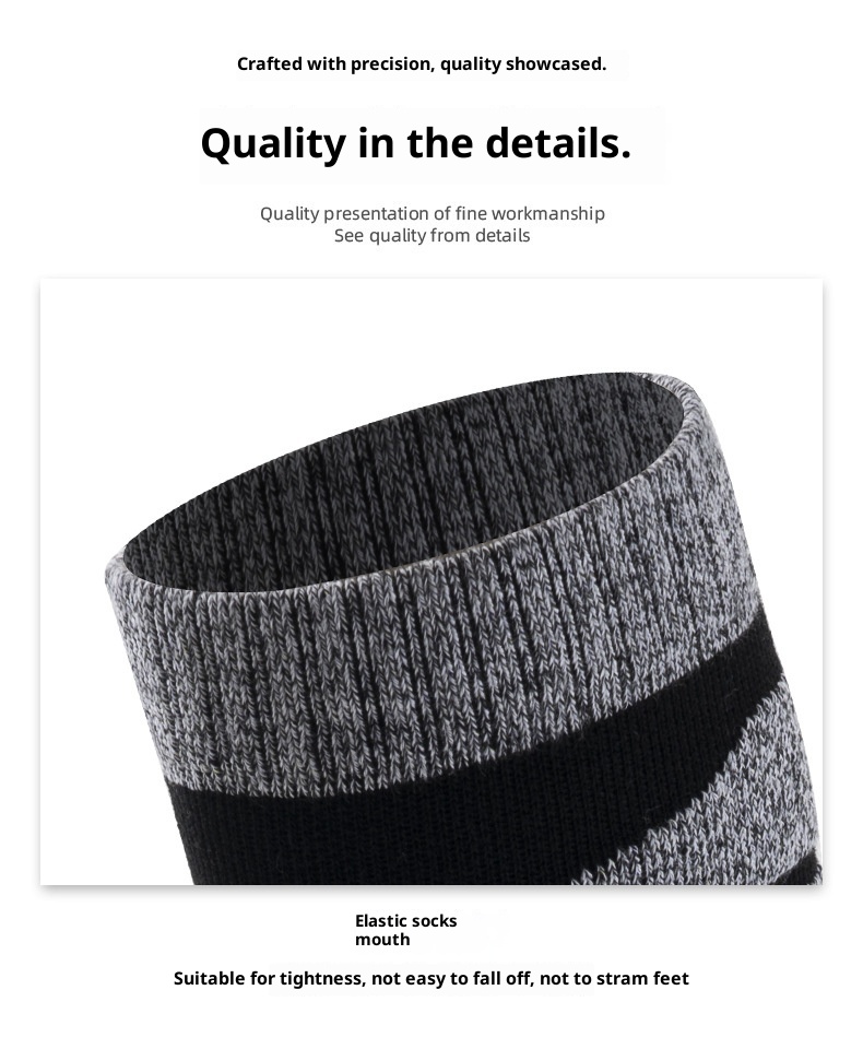 ActiveGo ActiveGo Ski Men And Women Long Tube Warm Thickened Towel Bottom Sports Snow Mountaineering Performance Socks_voghion.com