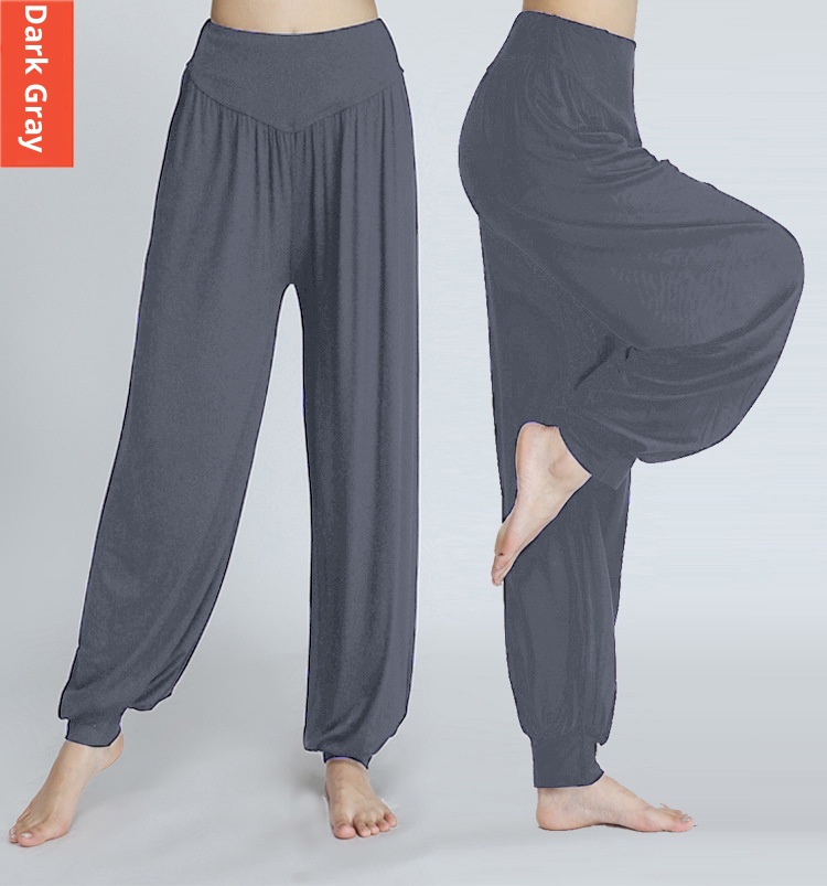 001 New Style Foreign Trade Cross-Border Yoga Modal Exercise Sports Long Square Dance Loose Plus Size Lantern Pants_voghion.com