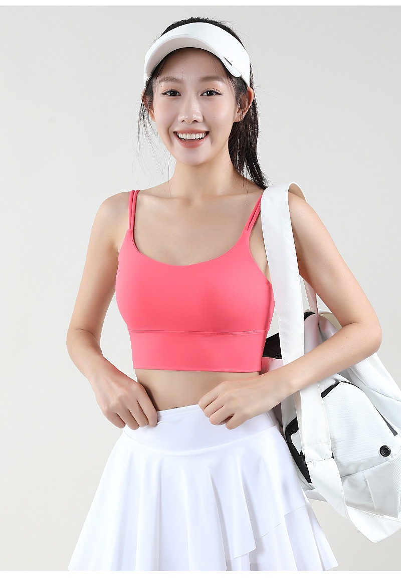 001 Sports For Women Summer High-Intensity Fitness Running Shockproof Vest Anti-Sagging Back Ruched Yoga Bra_voghion.com