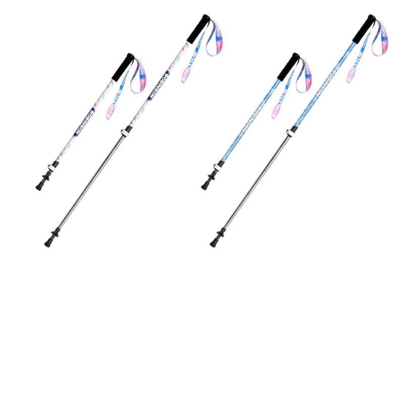 001 Robinson Kinder-Trekkingstock aus Aluminiumlegierung mit externer Verriegelung, ultraleicht, kurz, teleskopierbar, tragbar, für Jugendliche, Jungen und_voghion.com