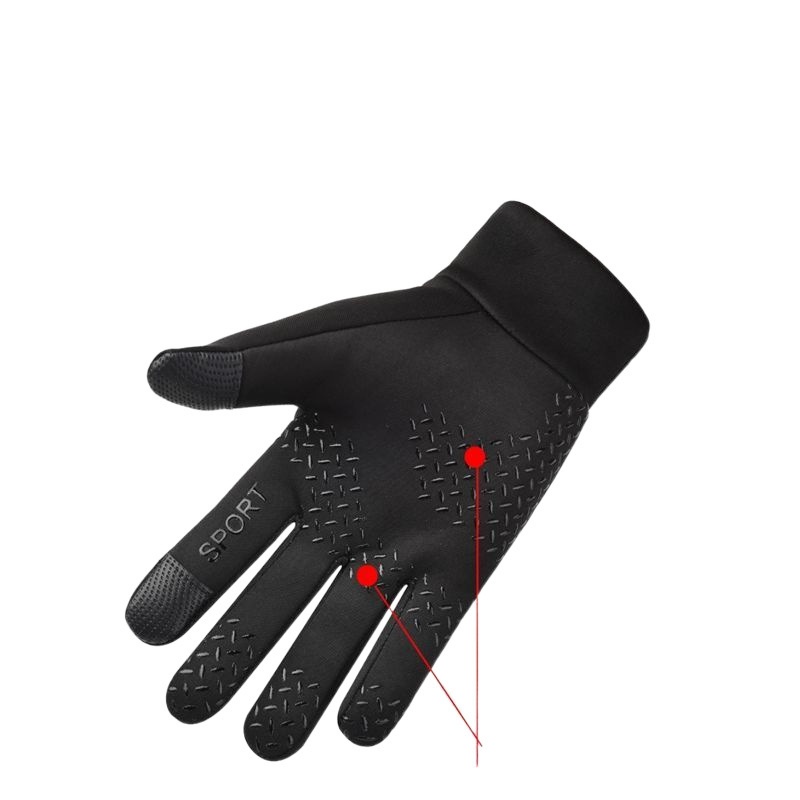 001 Heren Winter Fiets Handschoenen Touchscreen Motorrijden Outdoor Fleece Warm Ski Winddicht Groothandel_voghion.com