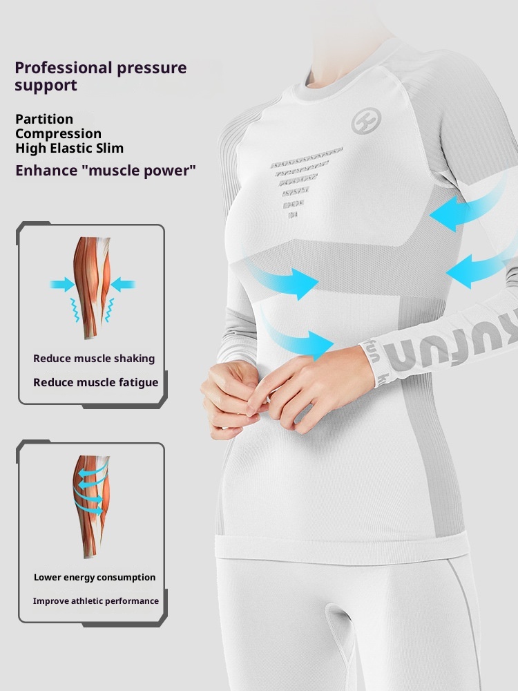 001 Kufeng Quick-Dry Sweat Wicking Thermal Compression Alpinismo Intimo Professionale Tuta da Sci Pantaloni Base Layer Per_voghion.com