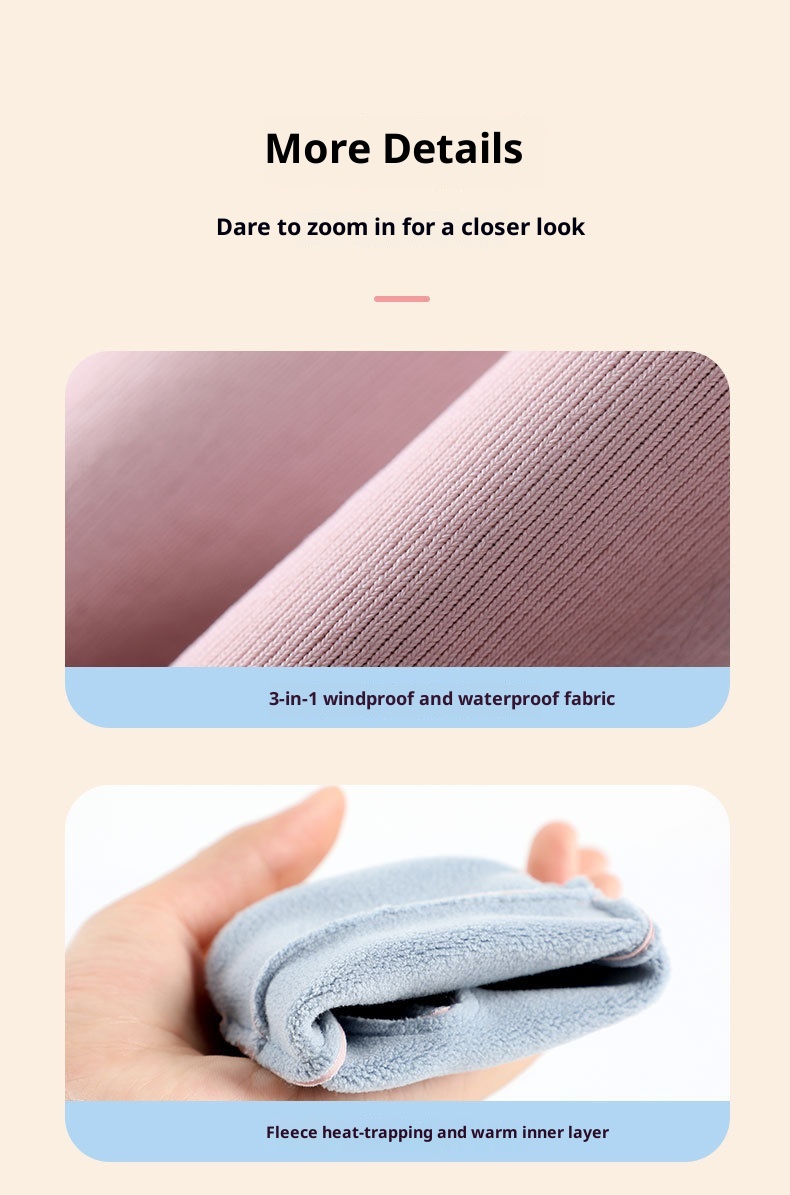 001 Winter Children's Warm Gloves Windproof Water-Resistant Boys And Girls Skiing Snow Play Fleece-Lined Cycling Outdoor_voghion.com