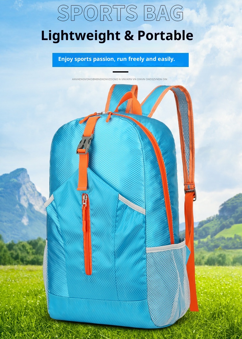 001 Nuovo zaino di grande capacità per uomo e donna, borsa portaoggetti pieghevole, borsa da escursionismo e ciclismo ultraleggera e resistente all'acqua_voghion.com