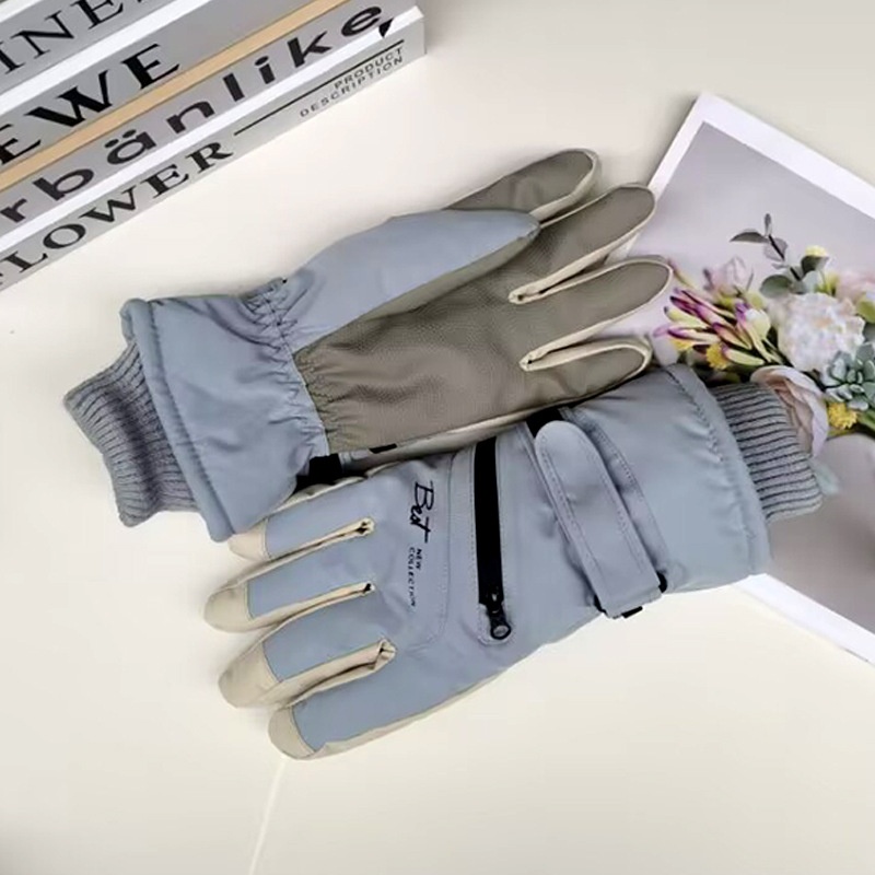 001 New Winter Ski For Men And Women, Fleece-Lined, Thickened, Warm, Non-Slip, Cold-Proof, Windproof,_voghion.com