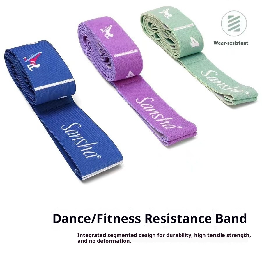 001 Sansha Children's Dance Elastic Digital Grid Resistance Band Ballet Practice Yoga Adult Stretching_voghion.com