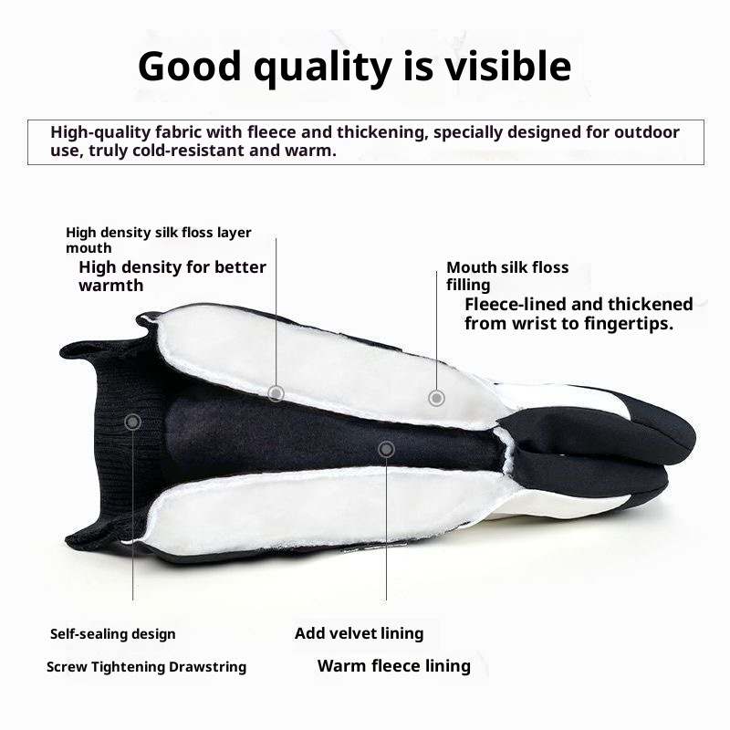 ActiveGo Outdoor Sports Winddicht Waterdicht Touchscreen Groothandel Winter Ski Handschoenen Elektrisch Motorrijden Warm_voghion.com