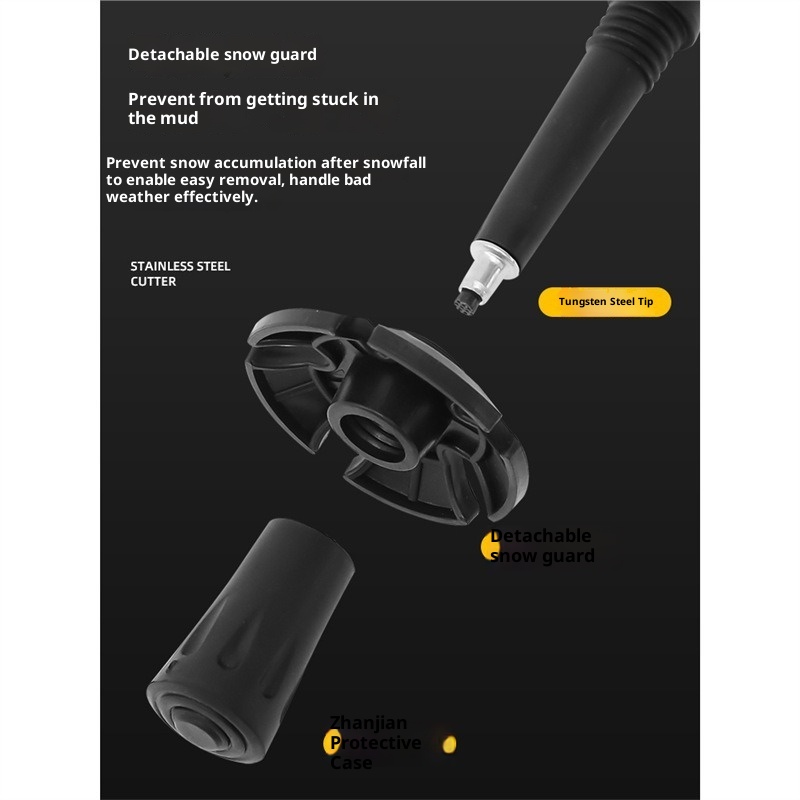 001 Bastoncini da trekking professionali da arrampicata pieghevoli per esterni in fibra di carbonio ultraleggeri telescopici per escursionismo antiscivolo_voghion.com