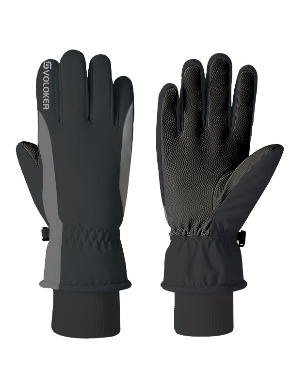 001 Winter-Skihandschuhe für Erwachsene, winddicht, wasserdicht, fleecegefüttert, dick, professionell, warm für Outdoor-Aktivitäten_voghion.com
