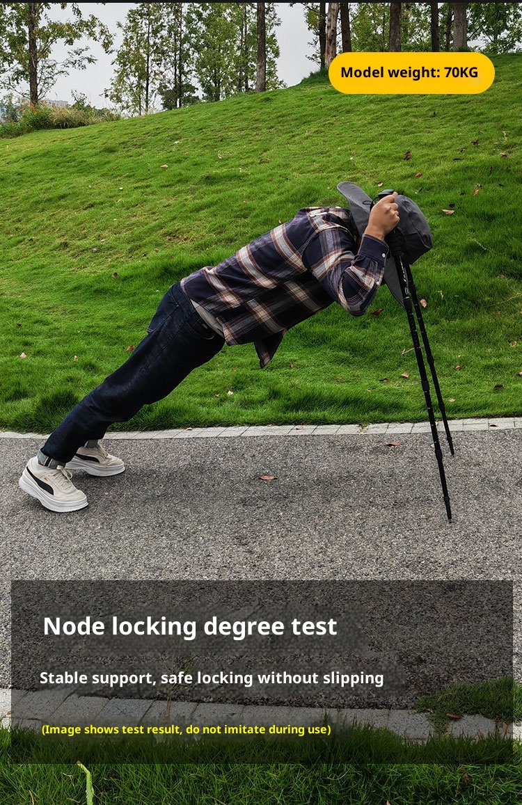 001 Professionelle Outdoor-Trekkingstöcke, teleskopierbar, faltbar, multifunktional, zur Selbstverteidigung für Männer, Frauen und Kinder_voghion.com