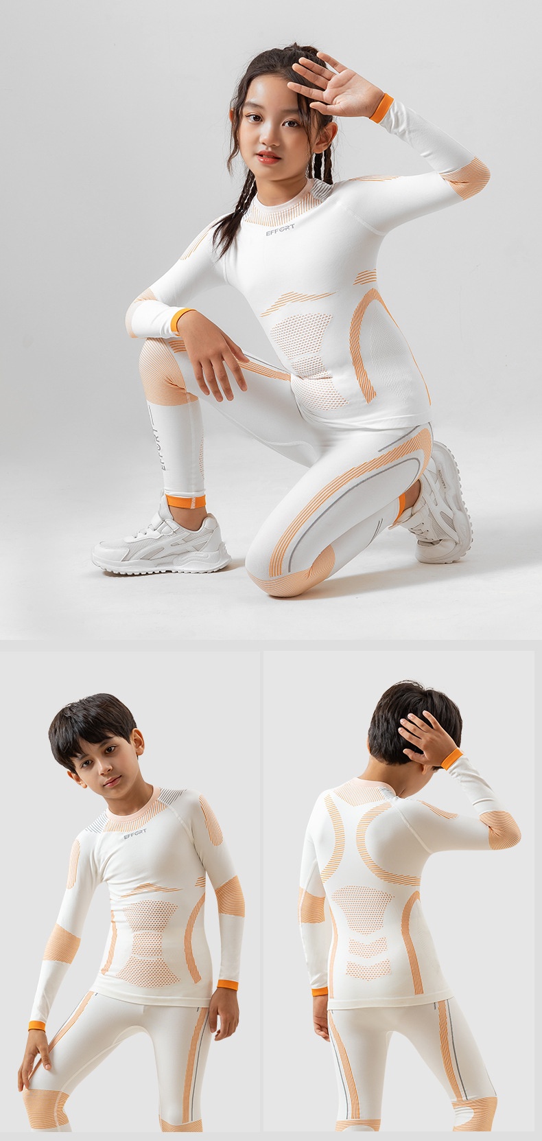 Camiseta de compresión de secado rápido 001 para esquí, unisex, transpirable, cálida y funcional. Ideal para deportes al aire libre._voghion.com