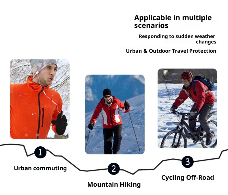 001 Neue, dicke Winterhandschuhe für Herren zum Skifahren und Radfahren, warm, fleecegefüttert, winddicht, wasserdicht, touchscreentauglich, modisch_voghion.com