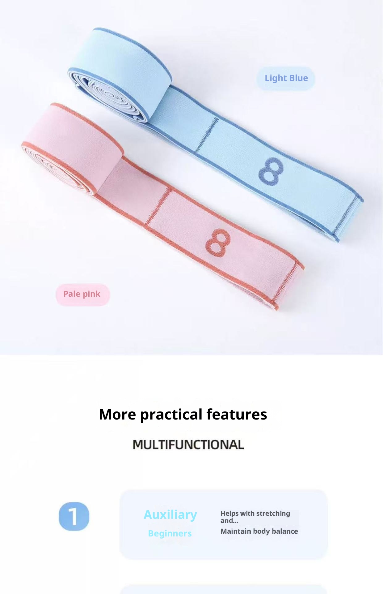 001 Segmentiertes digitales Yoga-Tanz-Ballett-Training Spezial-Dehnung Schulteröffnung Schönheits-Rücken-Widerstandsband_voghion.com