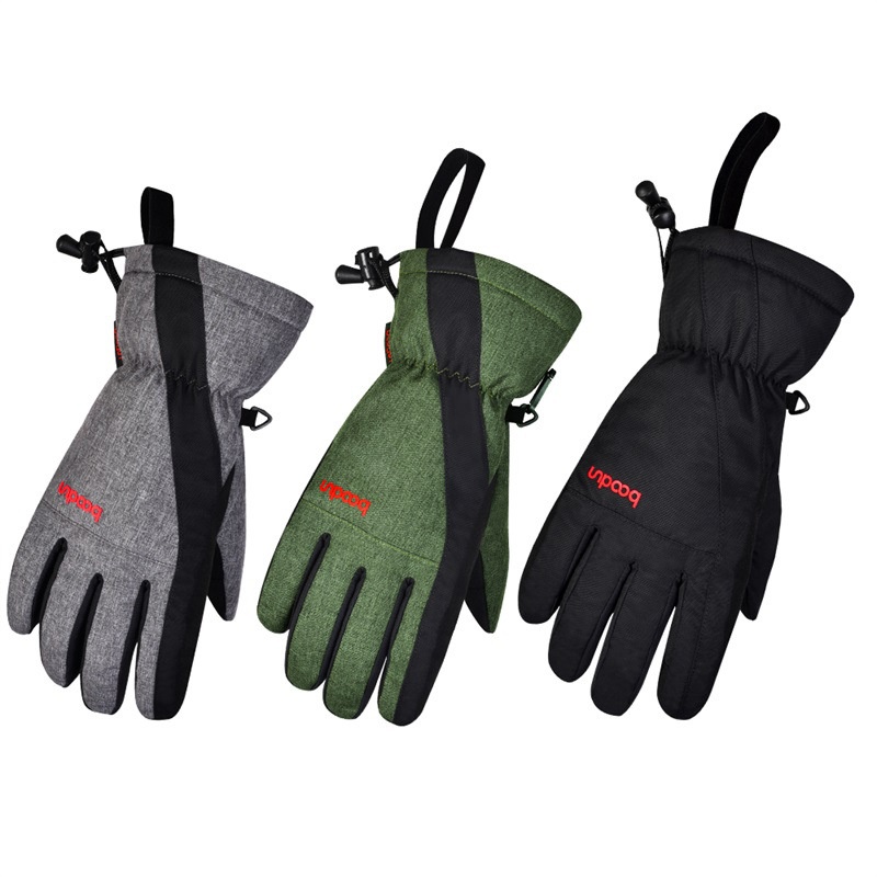 ActiveGo Burton Winter 1217 Outdoor Winddicht Waterdicht Touchscreen Color Block Warme Fiets Ski Handschoenen_voghion.com