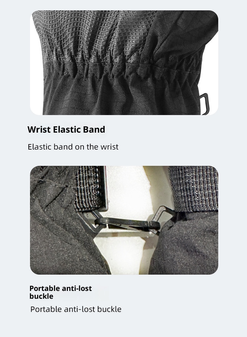 ActiveGo Heren Ski Winter Warme Buitensporten Winddicht Waterdicht Touchscreen Fleece Gevoerde Fiets Handschoenen_voghion.com