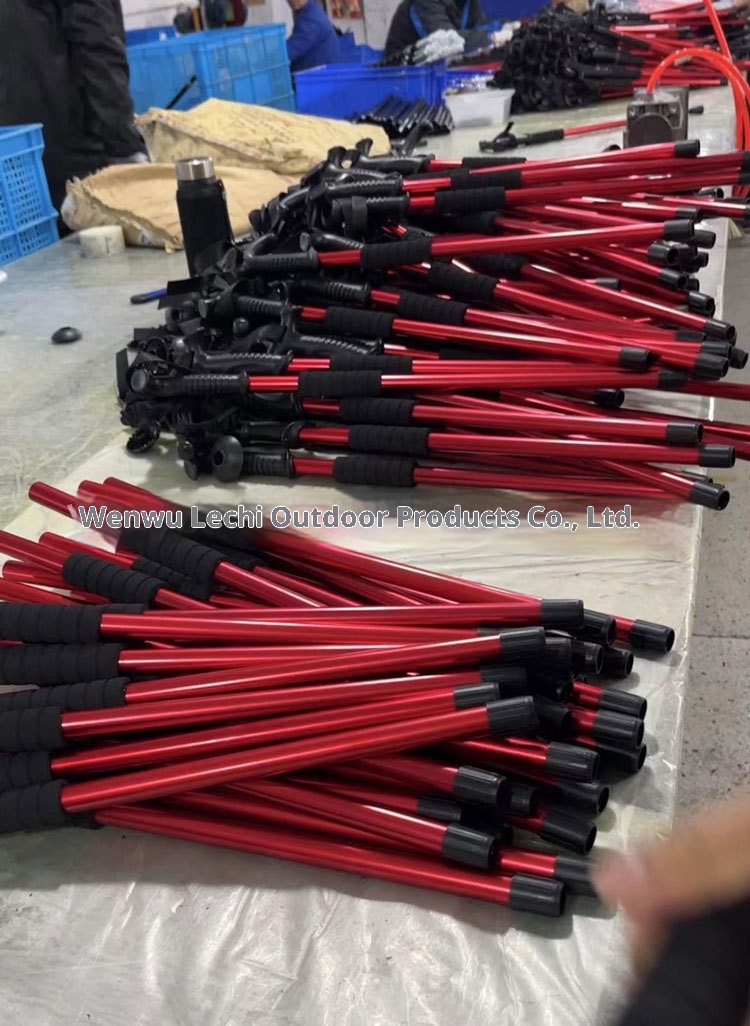 001 Bastone telescopico da viaggio per anziani, bastone da trekking in lega di alluminio, bastone da passeggio, all'ingrosso_voghion.com