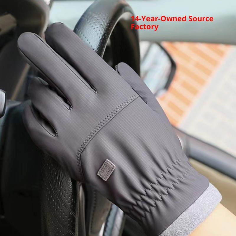 ActiveGo Cross-border Warm For Men, Autumn And Winter Outdoor Fleece-lined Windproof Waterproof Motorcycle Gloves, Wholesale_voghion.com