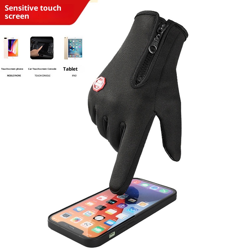 001 Outdoor Fietsen Sport Skiën Bergbeklimmen Handschoenen Herfst Winter Touchscreen Antislip Waterdicht Winddicht Fleece Warm_voghion.com