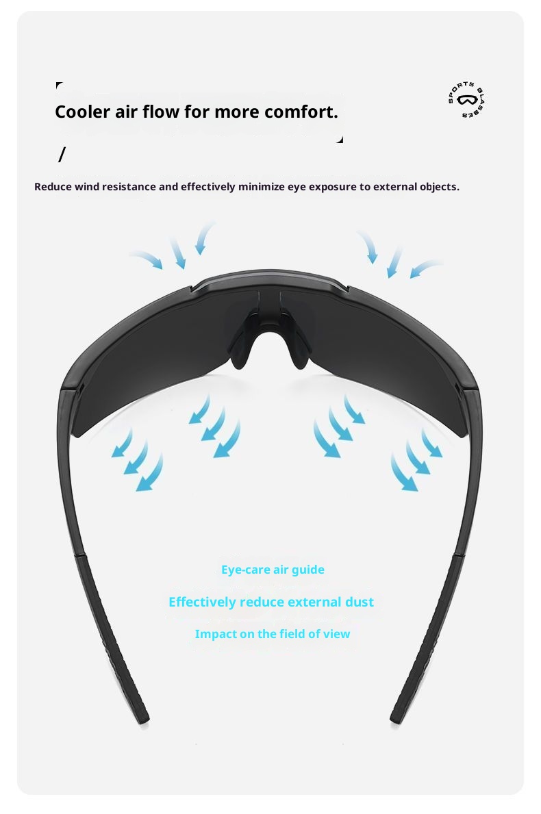 001 Große Outdoor-Sportbrille für Damen und Herren, Skifahren, Bergsteigen, winddicht, Sonnenschutz, Radfahren, Skibrille, Sonnenbrille_voghion.com