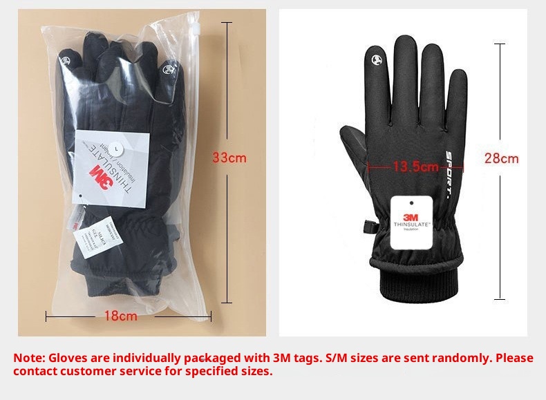 001 Ski For Men And Women Q9067 Waterproof Cold-Proof Fleece-Lined Sports Thick Riding Warm Touchscreen Winter Gloves Export_voghion.com
