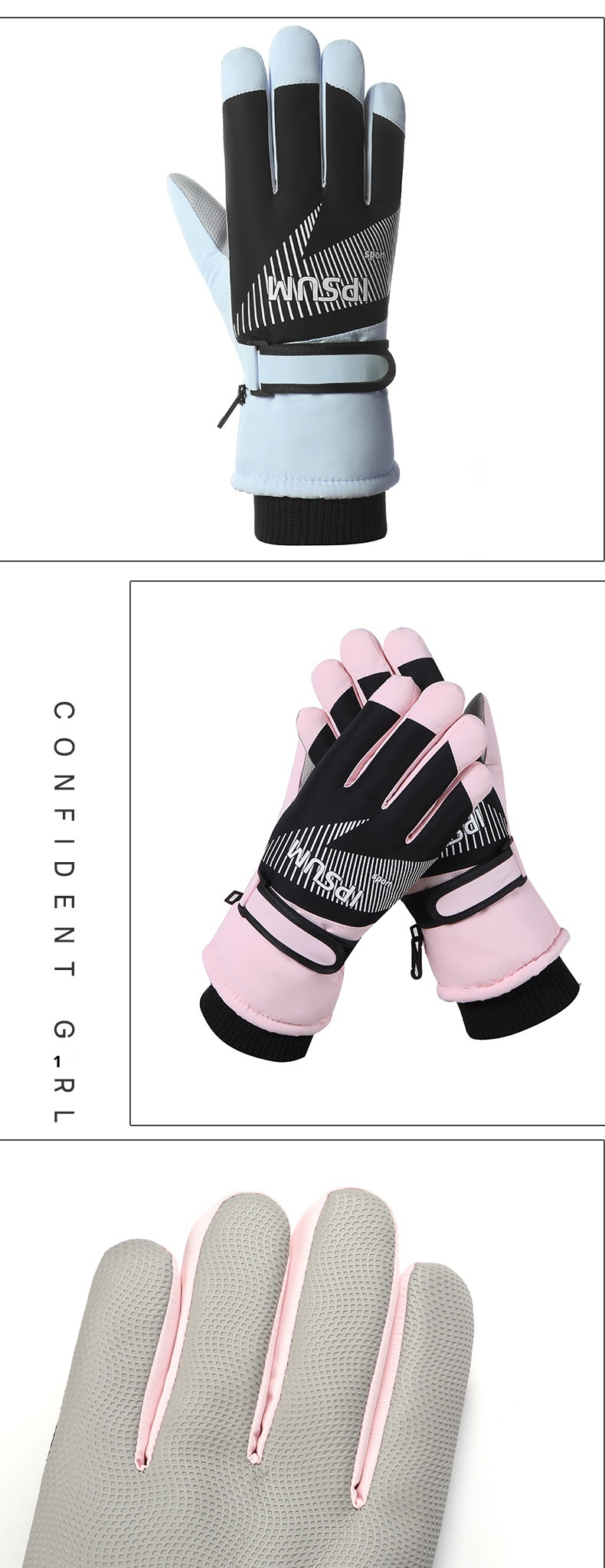 001 Neue, dicke Winterhandschuhe für Herren zum Skifahren und Radfahren, warm, fleecegefüttert, winddicht, wasserdicht, touchscreentauglich, modisch_voghion.com